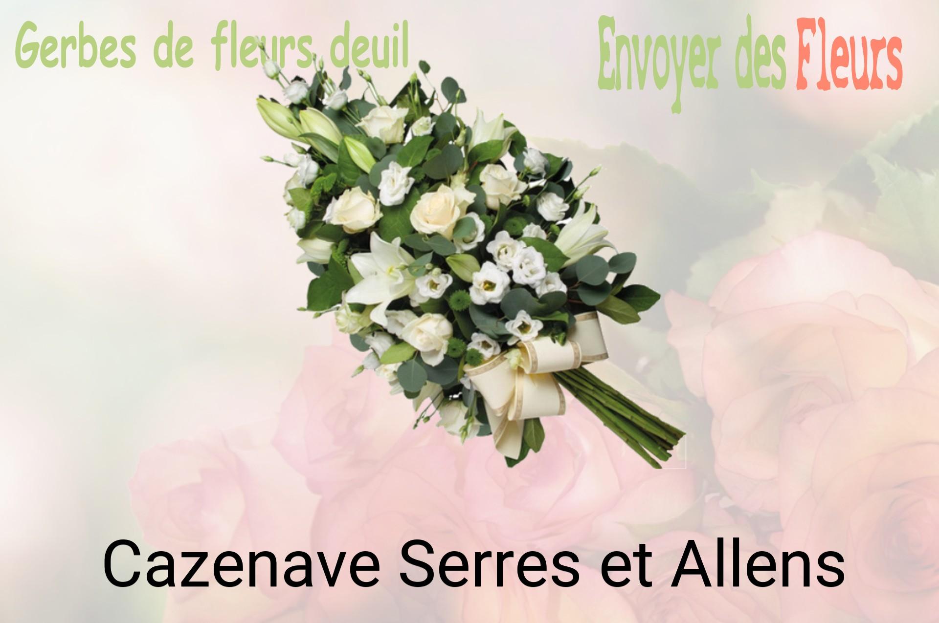 Gerbe de fleurs de deuil livrée à Cazenave-Serres-et-Allens